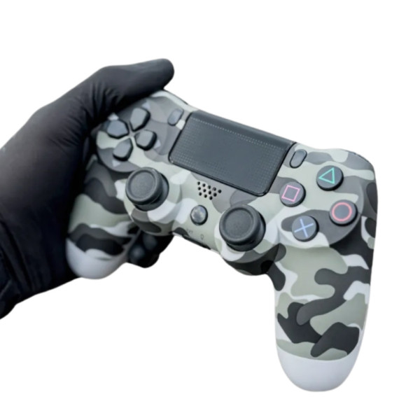 Бездротовий джойстик для PS4 DualShock 4 Gray Camo багатофункціональний контролер геймпад світлий камуфляж Бездротовий джойстик для PS4 DualShock 4 Gray Camo багатофункціональний контролер геймпад світлий камуфляж