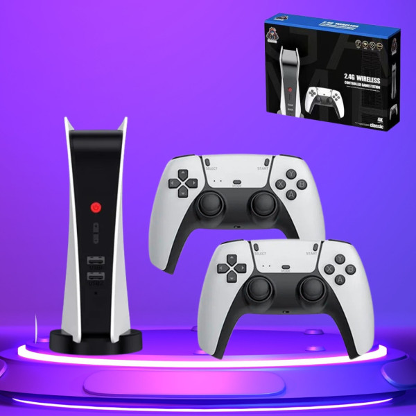 Игровая приставка M5 4K для телевизора Консоль с двумя джойстиками для видеоигр