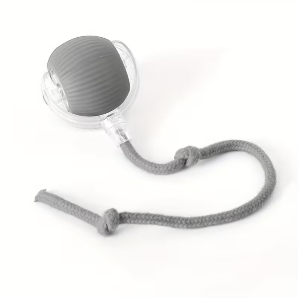 Интерактивный умный мяч для котов Р02 аккумуляторный с USB зарядкой и веревочкой Интерактивный умный мяч для котов Р02 аккумуляторный с USB зарядкой и веревочкой