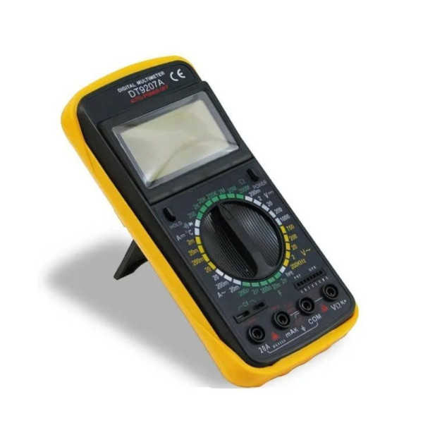Мультиметр цифровой DT9207A профессиональный тестер вольтметр амперметр с термопарой