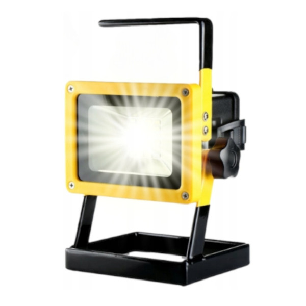 Светодиодный аккумуляторный прожектор Led FloodLight 30W переносной ручной фонарь на подставке Светодиодный аккумуляторный прожектор Led FloodLight 30W переносной ручной фонарь на подставке