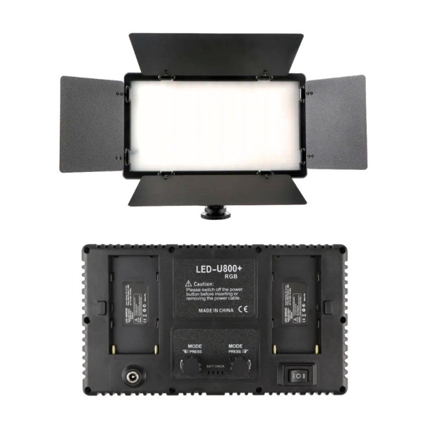 Прямоугольная светодиодная лампа U800 RGB цветная 29х17см для фото и видеосъёмок портативный LED видеосвет Прямоугольная светодиодная лампа U800 RGB цветная 29х17см для фото и видеосъёмок портативный LED видеосвет