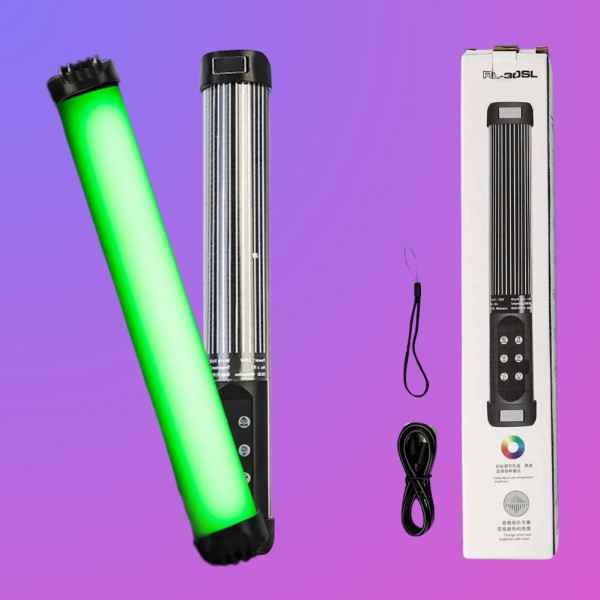 Беспроводной светодиодный видеосвет RGB RL-30SL светодиодная аккумуляторная лампа стик для фото и видео