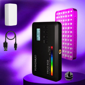Акумуляторне відеосвітло накамерне YONGNUO YN120RGB світлодіодна кольорова міні лампа для фото та відеозйомок