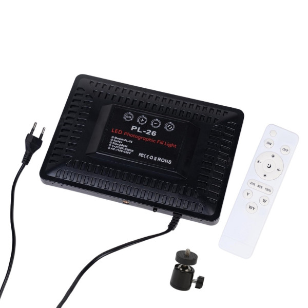Прямоугольная светодиодная лампа 23х16см PL260 с пультом и штативом 2м LED прожектор для фото видеосъёмок Прямоугольная светодиодная лампа 23х16см PL260 с пультом и штативом 2м LED прожектор для фото видеосъёмок