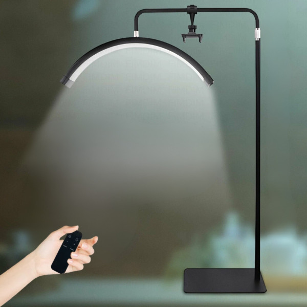 Безтіньова LED лампа дуга 70см Smart Moon Light HD-M8X Лампа на штативі для тату брів косметології