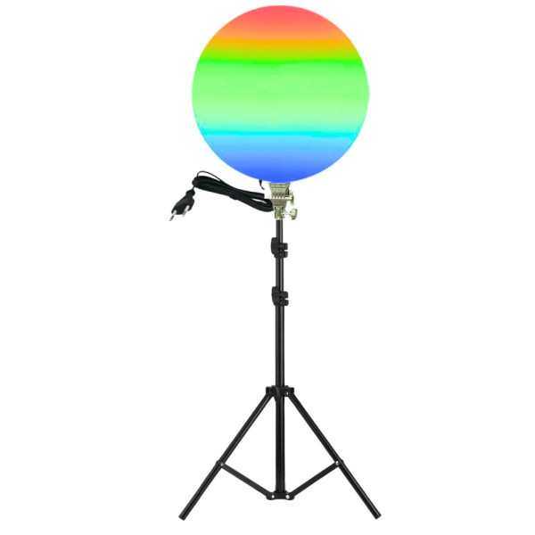 Светодиодная круглая лампа RGB-LED Fill Light GS-330 цветная 33см с пультом и штативом 2м для студийной съёмки Светодиодная круглая лампа RGB-LED Fill Light GS-330 цветная 33см с пультом и штативом 2м для студийной съёмки
