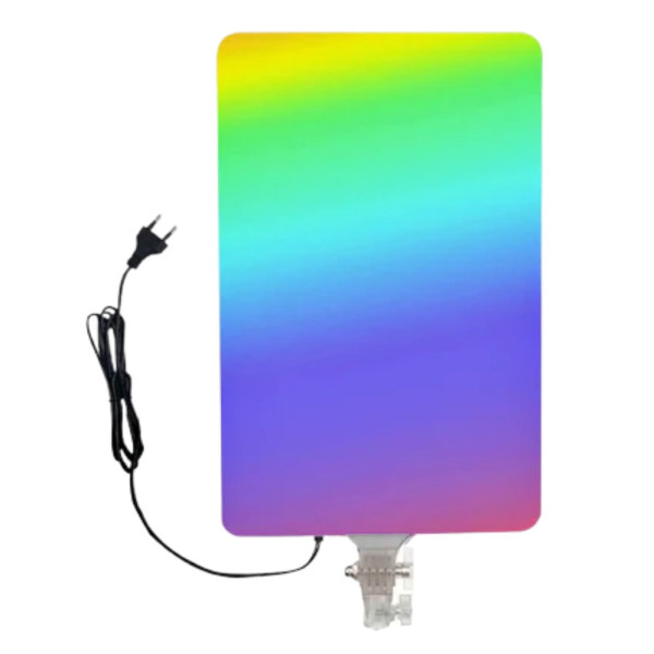Светодиодная прямоугольная RGB LED лампа 44х29cм PM-48 с пультом цветной видеосвет для фото и видеосъемки Светодиодная прямоугольная RGB LED лампа 44х29cм PM-48 с пультом цветной видеосвет для фото и видеосъемки