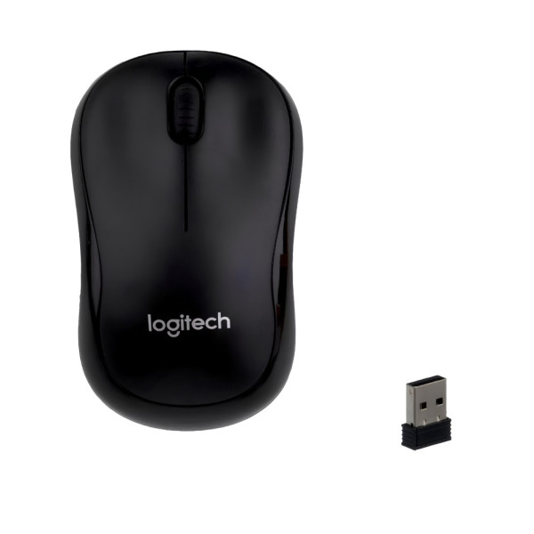 Беспроводная компьютерная мышь Logitech M186 универсальная оптическая мышка USB для ноутбука компьютера Беспроводная компьютерная мышь Logitech M186 универсальная оптическая мышка USB для ноутбука компьютера