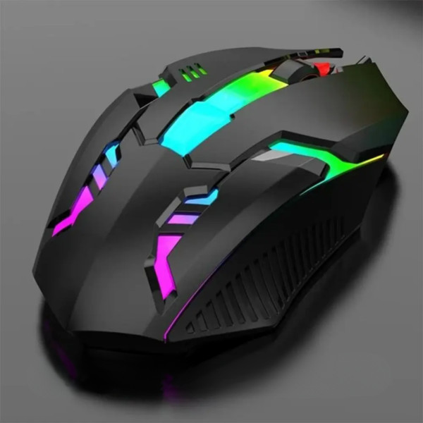 Игровой набор клавиатура с мышкой LED Keyboard Mouse KM 5003 Проводная с подсветкой для компьютера
