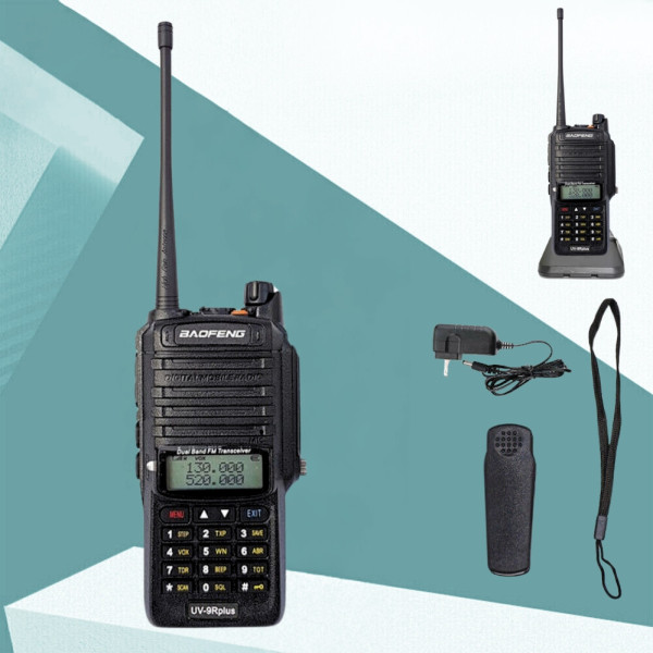 Портативная рация Baofeng UV 9R plus аккумуляторная двухдиапазонная радиостанция водонепроницаемая IP57 Портативная рация Baofeng UV 9R plus аккумуляторная двухдиапазонная радиостанция водонепроницаемая IP57