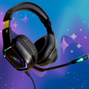 Игровые наушники накладные с микрофоном CYBERPUNK CP-007 Наушники проводные игровые для ПК Игровая гарнитура