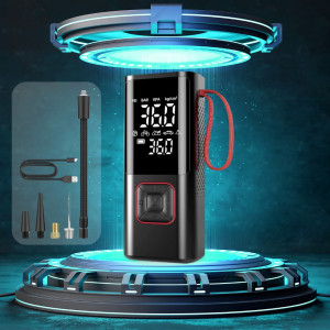 Автомобильный беспроводной воздушный насос Car Air Pump ATJ-6988 Компрессор с фонариком насос для колес
