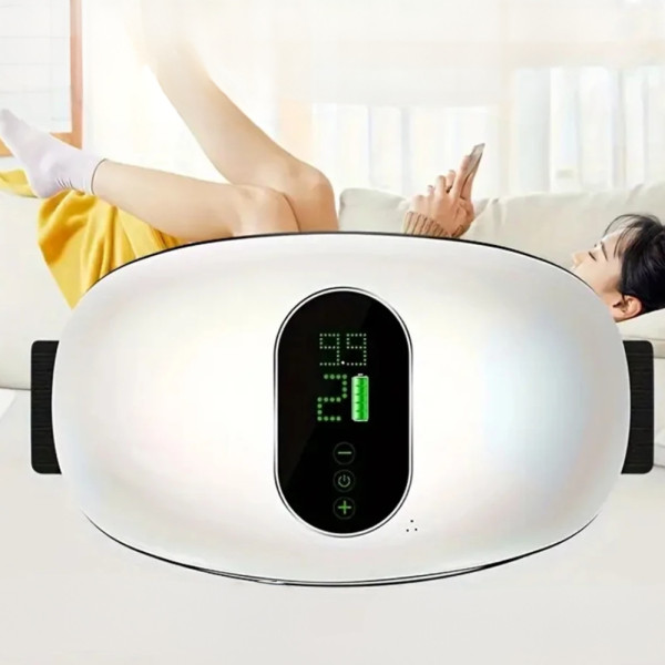 Массажный пояс Вибромассажер для талии Аккумуляторный массажер для поясницы беспроводной портативный
