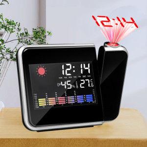 Электронные часы метеостанция Сolor Screen Calendar 8190 с подсветкой и проекцией времени настольные