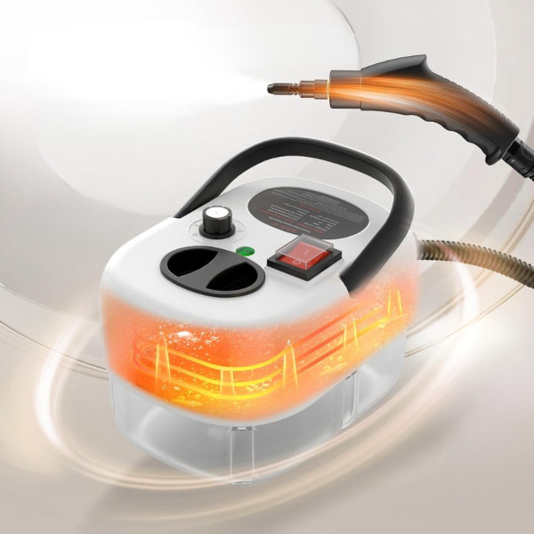 Универсальный пароочиститель 2500Вт Steam Cleaner с насадками ручной многофункциональный для дома