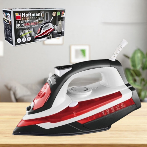 Утюг паровой НМ-9031 Hoffmans Electronics 2800Вт с керамической подошвой и системой самоочистки для дома