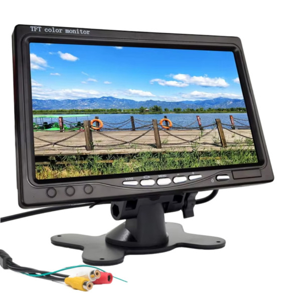 Монитор цветной TFT LCD для камеры заднего вида с пультом автомобильный экран 7 Монитор цветной TFT LCD для камеры заднего вида с пультом автомобильный экран 7