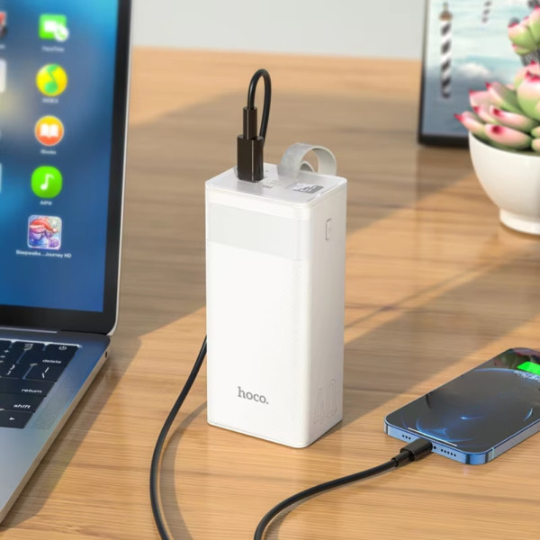 Повербанк с быстрой зарядкой hoco J86 40000 mAh внешний аккумулятор 22,5W Power bank USB Type-C micro USB Повербанк с быстрой зарядкой hoco J86 40000 mAh внешний аккумулятор 22,5W Power bank USB Type-C micro USB