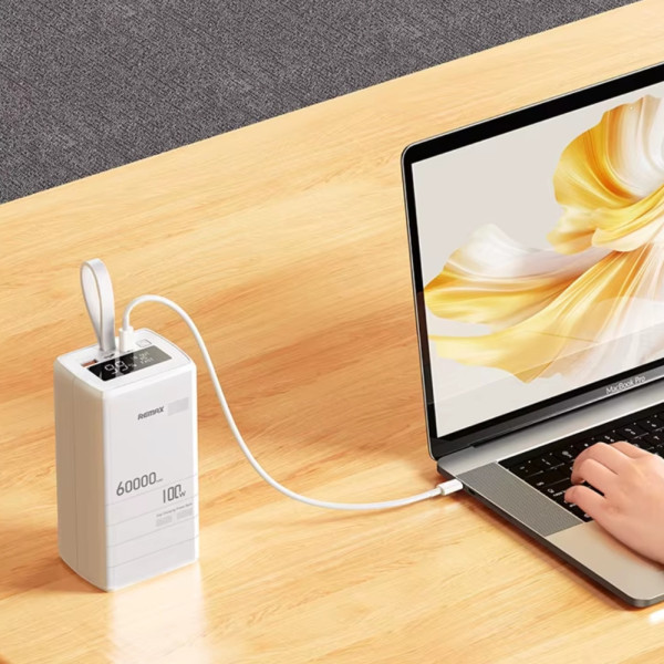 Повербанк для ноутбука Remax RPP-650 100w быстрая зарядка 60000 mAh Power bank зарядное устройство для гаджетов с дисплеем Повербанк для ноутбука Remax RPP-650 100w быстрая зарядка 60000 mAh Power bank зарядное устройство для гаджетов с дисплеем