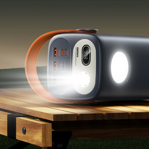 Повербанк REMAX RPP-100 с быстрой зарядкой 60000 mAh внешний аккумулятор с фонариком Power bank 100W USB Type-C Повербанк REMAX RPP-100 с быстрой зарядкой 60000 mAh внешний аккумулятор с фонариком Power bank 100W USB Type-C