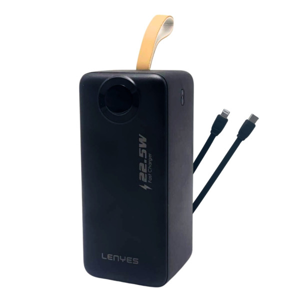 Портативный повербанк LENYES PX587D 50000 mAh зарядное устройство 22.5W Power bank USB Type-C Lightning Портативный повербанк LENYES PX587D 50000 mAh зарядное устройство 22.5W Power bank USB Type-C Lightning