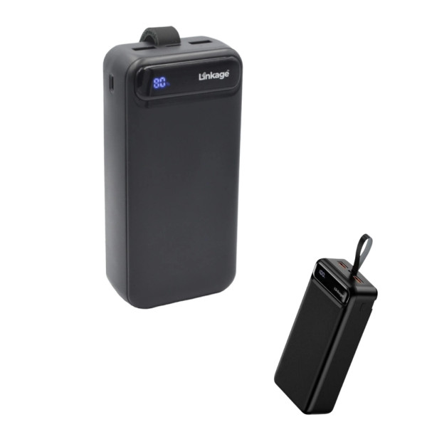 Повербанк Power Bank LINKAGE LKP-05 30000 mAh Зовнішній акумулятор з дисплеєм Чорний Повербанк Power Bank LINKAGE LKP-05 30000 mAh Зовнішній акумулятор з дисплеєм Чорний