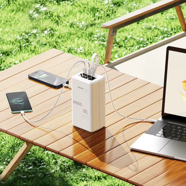 Повербанк для ноутбука Remax RPP-650 100w быстрая зарядка 60000 mAh Power bank зарядное устройство для гаджетов с дисплеем Повербанк для ноутбука Remax RPP-650 100w быстрая зарядка 60000 mAh Power bank зарядное устройство для гаджетов с дисплеем