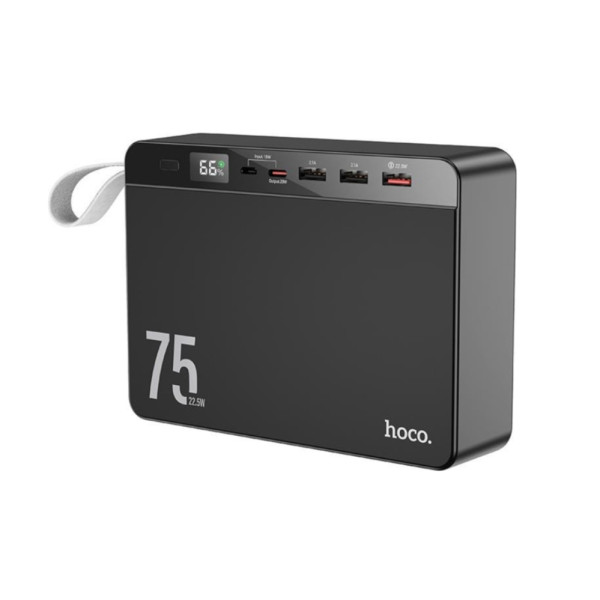 Повербанк hoco J94 с быстрой зарядкой 75000 mAh внешний аккумулятор с дисплеем 22.5W Power bank USB Type-C micro USB Повербанк hoco J94 с быстрой зарядкой 75000 mAh внешний аккумулятор с дисплеем 22.5W Power bank USB Type-C micro USB