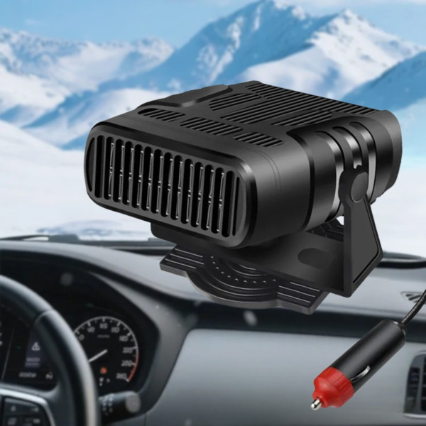 Тепловентилятор керамический в машину Auto Heater Fan Обогреватель салона авто 200Вт электрическая печка от прикуривателя 12В