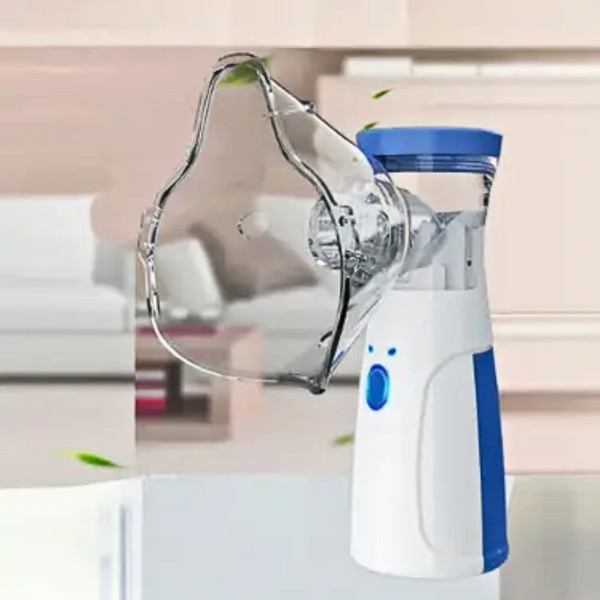 Портативный небулайзер с паром дымом на батарейках Mesh Nebulizer Ручной аккумуляторный ингалятор для семьи