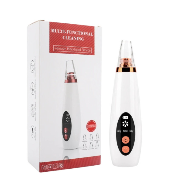 Вакуумный аппарат для чистки лица Multi Functional Cleaning прибор для удаления черных точек с 6 насадками Вакуумный аппарат для чистки лица Multi Functional Cleaning прибор для удаления черных точек с 6 насадками