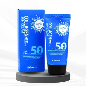 Сонцезахисний крем із колагеном Eshumi Collagen Laser SPF 50+