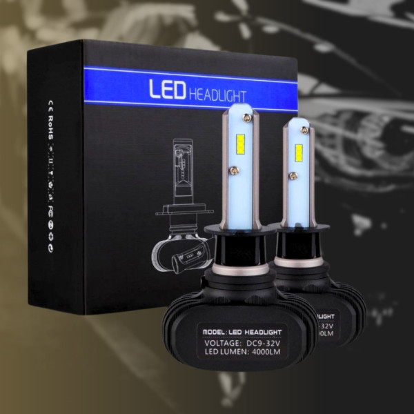 Комплект автомобильных LED ламп для фар S1 H1 Светодиодные автолампы 2 шт