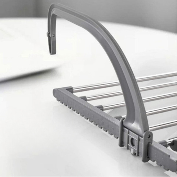 Раздвижная сушилка для белья на балкон Folding Clothes Hanger Двойная складная сушка для одежды обуви на радиатор