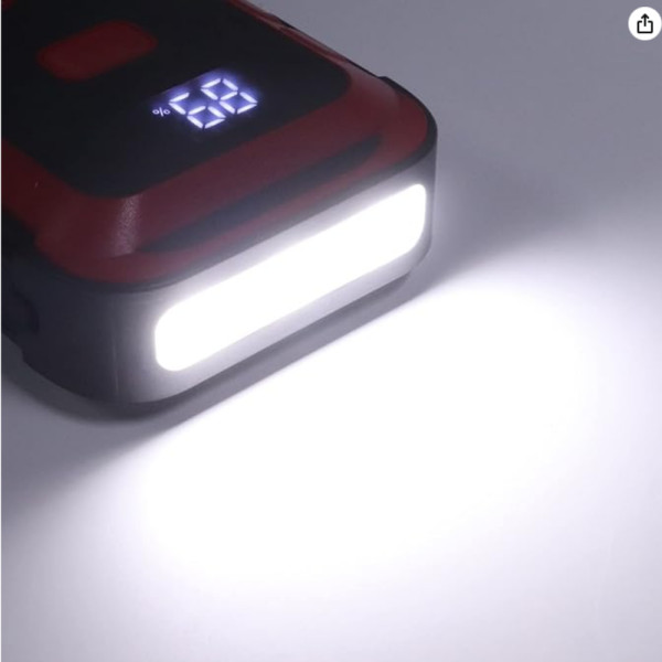 Пускова зарядка автомобільна 25800 mAh з ліхтариком Пускозарядний пристрій M43 портативний бустер для авто