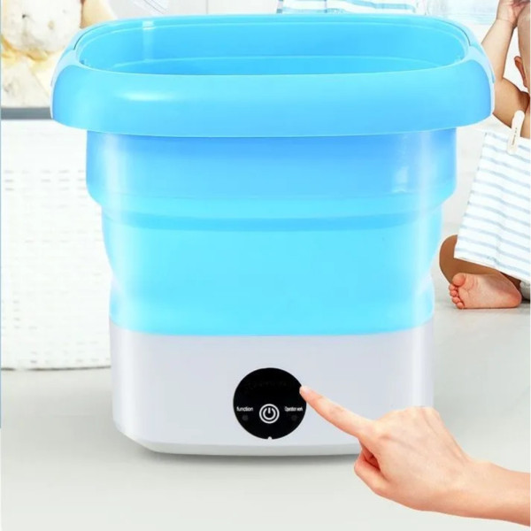 Складная мини стиральная машина 2в1 силиконовая Maxtop МР-2690 портативное ведро стиралка с отжимом Складная мини стиральная машина 2в1 силиконовая Maxtop МР-2690 портативное ведро стиралка с отжимом
