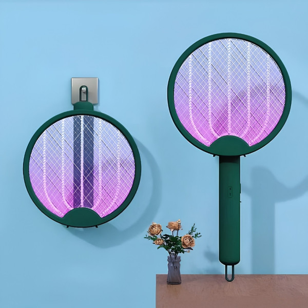 Электрическая мухобойка ракетка от насекомых Electric Mosquito Swatter Аккумуляторная антимоскитная лампа от комаров и мух
