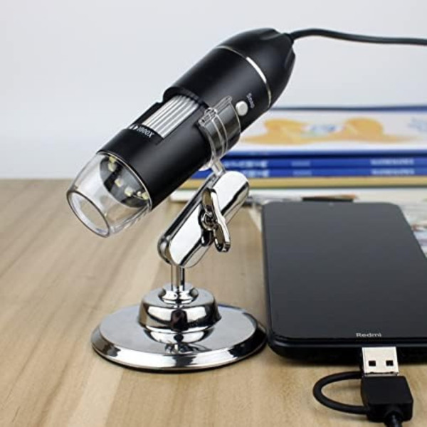 Цифровой электронный USB микроскоп с подсветкой Карманный микроскоп для пайки телефона с увеличением 1600х