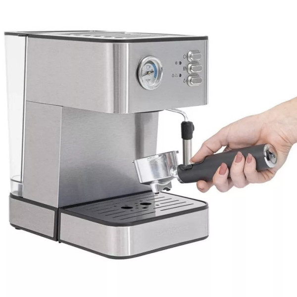 Кофеварка рожковая Hoffmans НМ-686 1500W Кофемашина эспрессо с функцией вспенивания молока