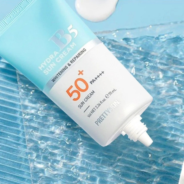 Солнцезащитный крем с отбеливающим эффектом Prettyskin Hydra В5 Sun Cream SPF 50+