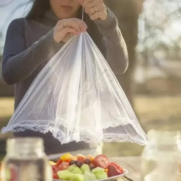 Сітка для захисту продуктів від комах 50х50см Парасолька кришка для захисту від мух Москітна сітка на стіл для їжі