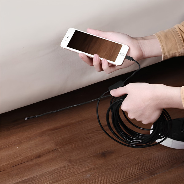 Камера эндоскоп 7мм с кабелем 2м Type C USB для смартфона и компьютера портативная с подсветкой Камера эндоскоп 7мм с кабелем 2м Type C USB для смартфона и компьютера портативная с подсветкой