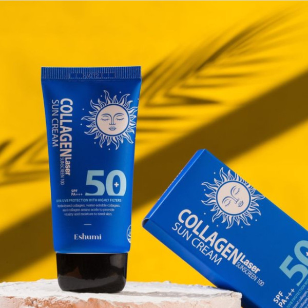 Солнцезащитный крем с коллагеном Eshumi Collagen Laser SPF 50+ Солнцезащитный крем с коллагеном Eshumi Collagen Laser SPF 50+