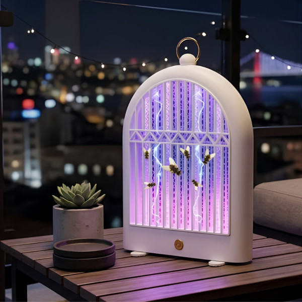 Антимоскитная электрическая лампа Electric Shock Mosquito Lamp Аккумуляторная лампа ловушка для насекомых