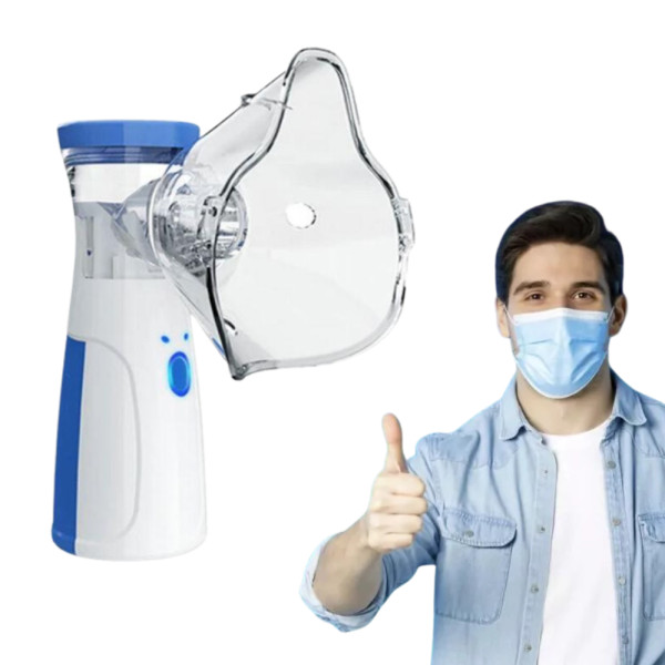 Портативный небулайзер с паром дымом на батарейках Mesh Nebulizer Ручной аккумуляторный ингалятор для семьи