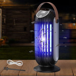 Антимоскітна електрична лампа з дисплеєм BG-008 Electric Shock Mosquito Lamp Акумуляторна лампа пастка для комах