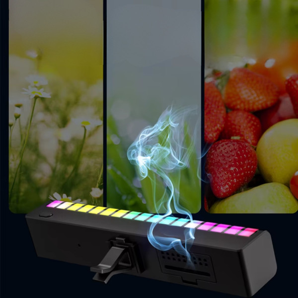 Ароматизатор в машину F1 Автомобильный ароматизатор с RGB подсветкой в виде ритма Освежитель с подсветкой