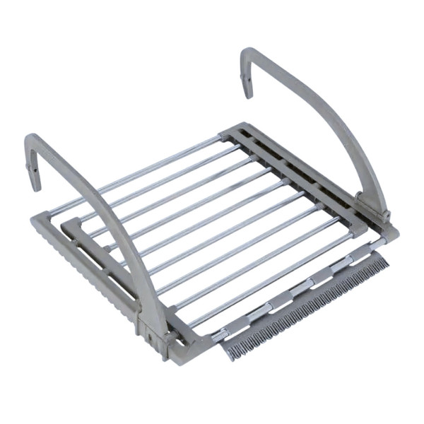 Раздвижная сушилка для белья на балкон Folding Clothes Hanger Двойная складная сушка для одежды обуви на радиатор