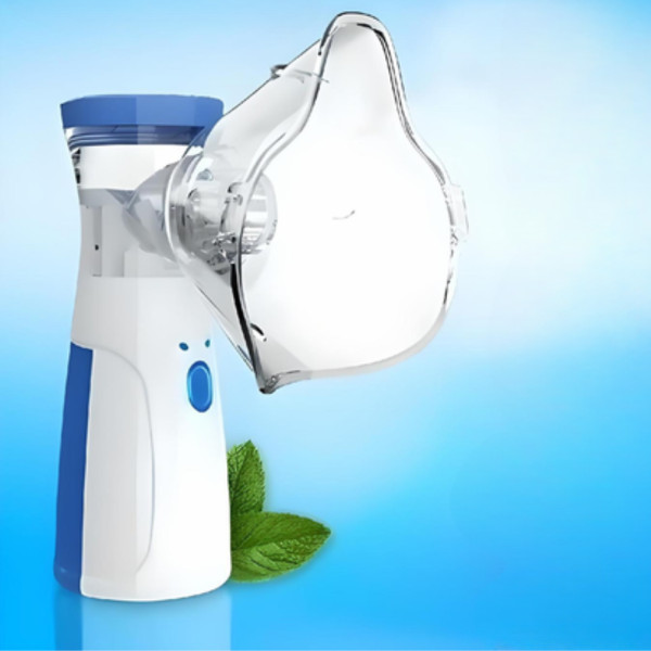 Портативный небулайзер с паром дымом на батарейках Mesh Nebulizer Ручной аккумуляторный ингалятор для семьи